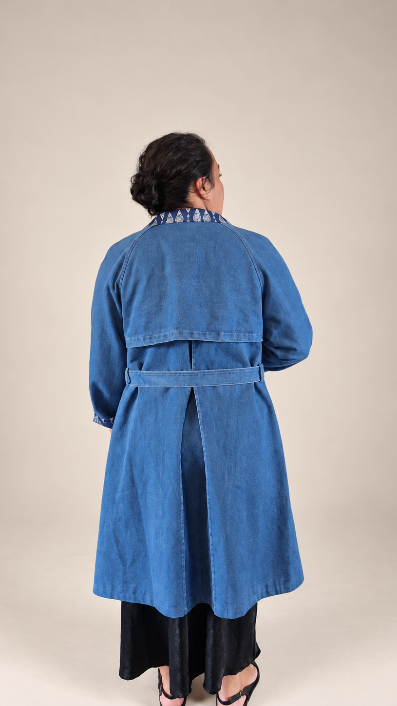 Kahurangi Denim Trench Coat